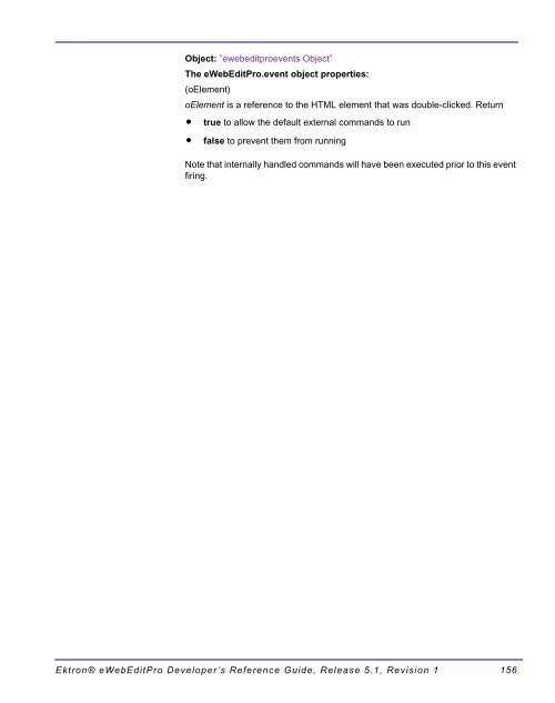 Ektron® eWebEditPro Developer's Reference Guide