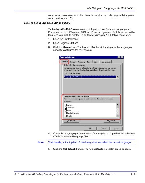 Ektron® eWebEditPro Developer's Reference Guide