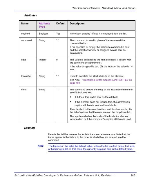 Ektron® eWebEditPro Developer's Reference Guide