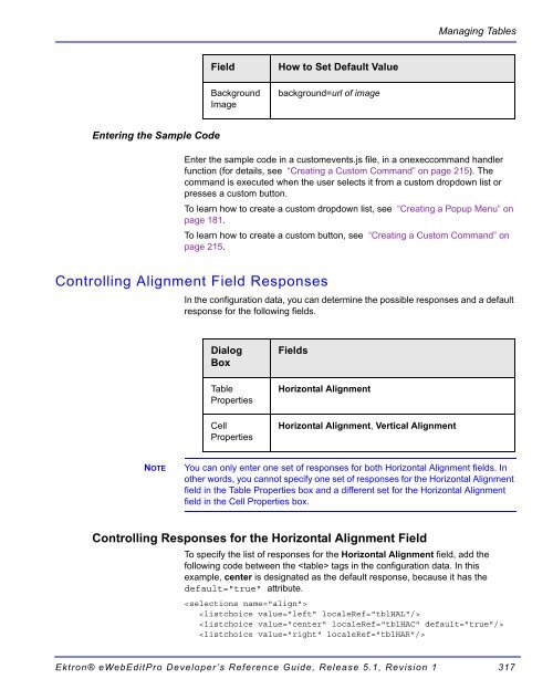 Ektron® eWebEditPro Developer's Reference Guide