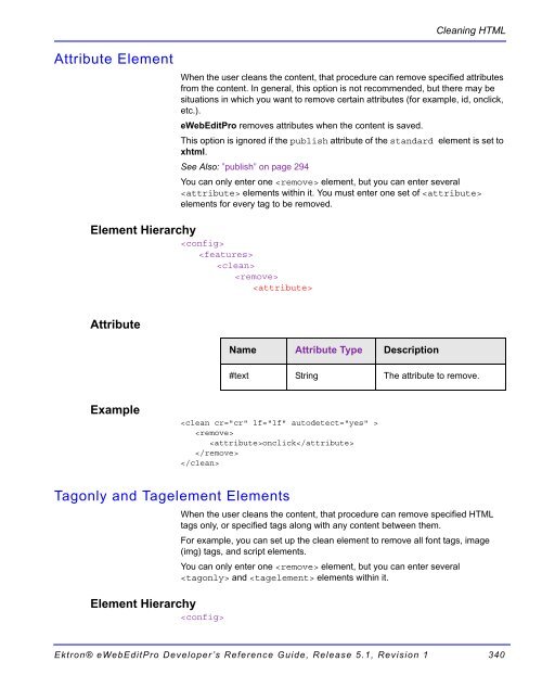 Ektron® eWebEditPro Developer's Reference Guide