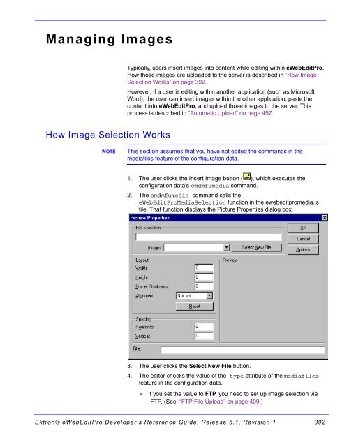 Ektron® eWebEditPro Developer's Reference Guide