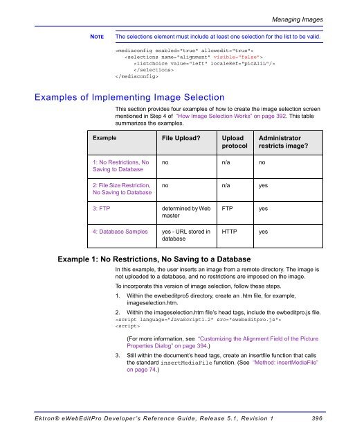 Ektron® eWebEditPro Developer's Reference Guide