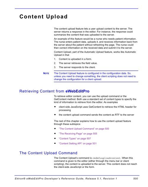 Ektron® eWebEditPro Developer's Reference Guide