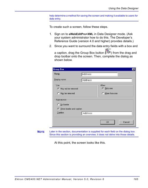 Ektron CMS400.NET Administrator Manual