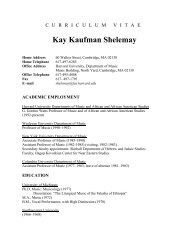 RESUME REV. 8/99 rev. - Department of African and African ...
