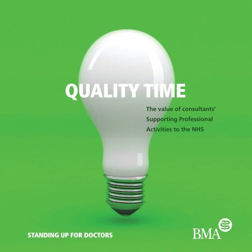 Quality time: The value of consultants - BMA