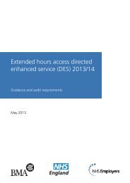 Extended Hours Access DES 2013 14 - BMA
