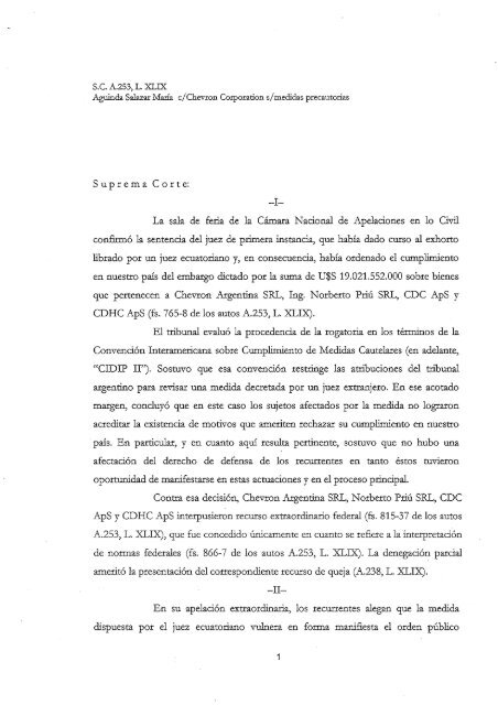 Dictamen - Ministerio Público Fiscal de la República Argentina