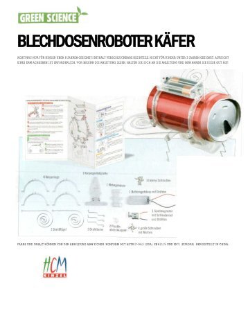 Green Science Blechdosenroboter Käfer - Vireo.de