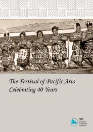 The Festival of Pacific Arts Celebrating 40 Years - Secretariat of the ...