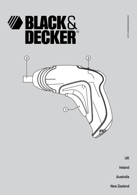 Instruction Manual Repair Black Decker