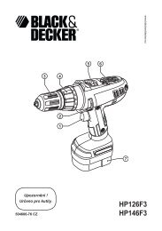 HP126F3 HP146F3 - Service - Black & Decker