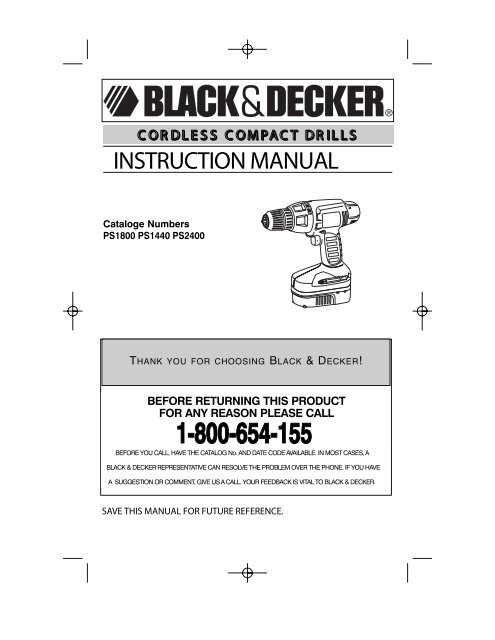Instruction Manual (Australia - New Zealand) - Black & Decker