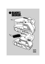 KA75 KA83 - Service - Black & Decker