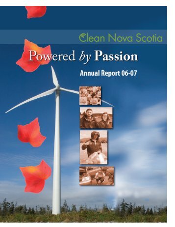 CNS Annual Report 2006-07 - Clean Nova Scotia