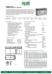 PM1270 12V 7Ah(20hr) - Mule Lighting