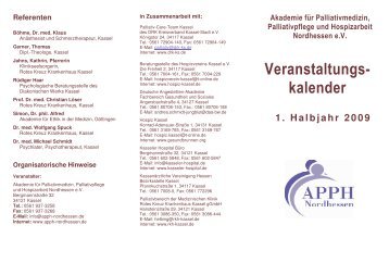 Forum Palliativmedizin und Hospizarbeit - Akademie für ...