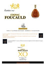 Cognac FOUCAULD - F & GB