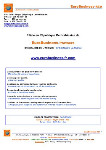 sarl sapcite - EuroBusiness-partners