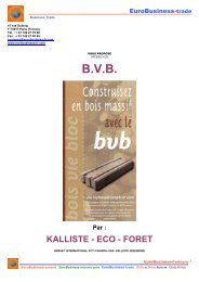 Blocs BVB en bois massif/BVB - EuroBusiness-partners