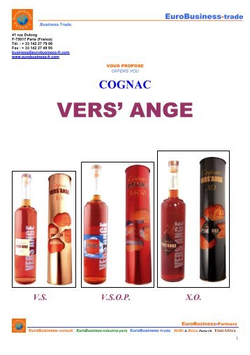 Cognac VERS'ANGE - EuroBusiness-partners
