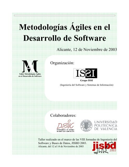 Metodologías Ágiles en el Desarrollo de Software - Ingeniería del ...