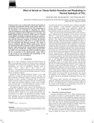 Effect of Solvent on Titania Particle Formation and Morphology in