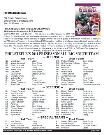 All-Big South - Phil Steele