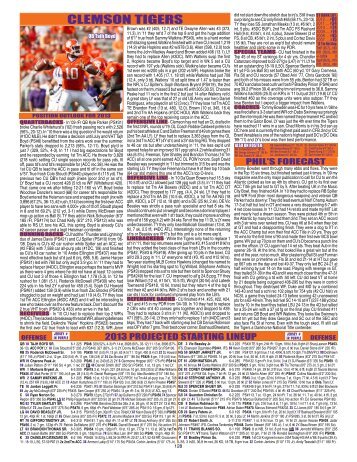 Download #15 Clemson's Magazine Pages - Phil Steele