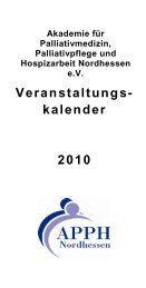 Forum Palliativmedizin und Hospizarbeit - Akademie für ...