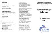 Forum Palliativmedizin und Hospizarbeit - Akademie für ...