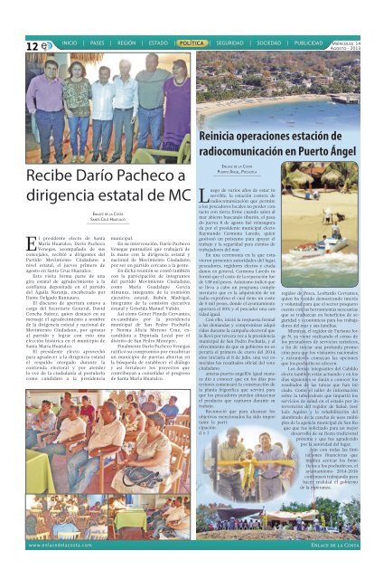 Edición 237, Enlace de la Costa