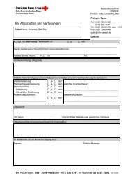 Palliativer Behandlungsplan