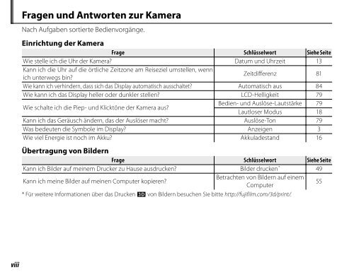 Handbuch FINEPIX Real 3D W3 - Digitalkameras