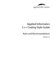 Applied Informatics C++ Coding Style Guide