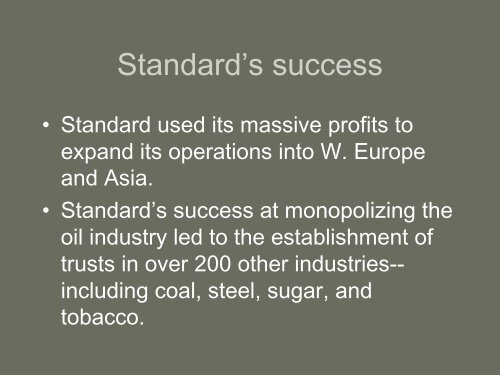 STANDARD OIL