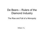 De Beers and the Diamond Industry