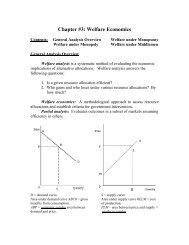 Chapter #3: Welfare Economics - Agricultural and Resource ...