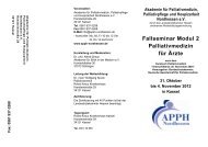 Fallseminar Modul 2 Palliativmedizin für Ärzte - Akademie für ...