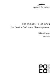The POCO C++ Libraries for Device Software Development
