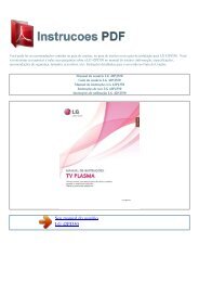 Manual do usuário LG 42PJ350 - INSTRUCOES PDF