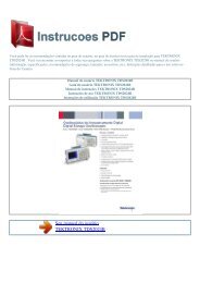 Manual do usuário TEKTRONIX TDS2024B - INSTRUCOES PDF