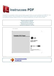 Manual do usuário LG DP271B - INSTRUCOES PDF