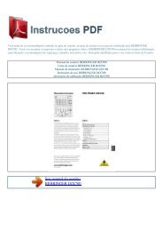 Manual do usuário BEHRINGER DJX700 - INSTRUCOES PDF