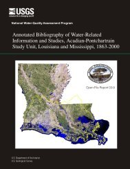 Annotated Bibliography of Water-Related Studies, Acadian ...