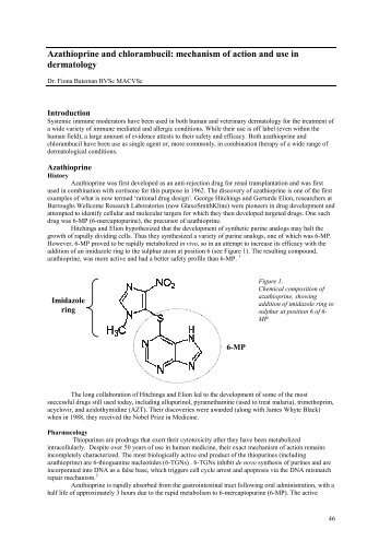 Azathioprine and chlorambucil: mechanism of action and use in ...