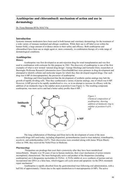 Azathioprine and chlorambucil: mechanism of action and use in ...