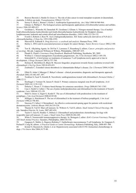 Azathioprine and chlorambucil: mechanism of action and use in ...