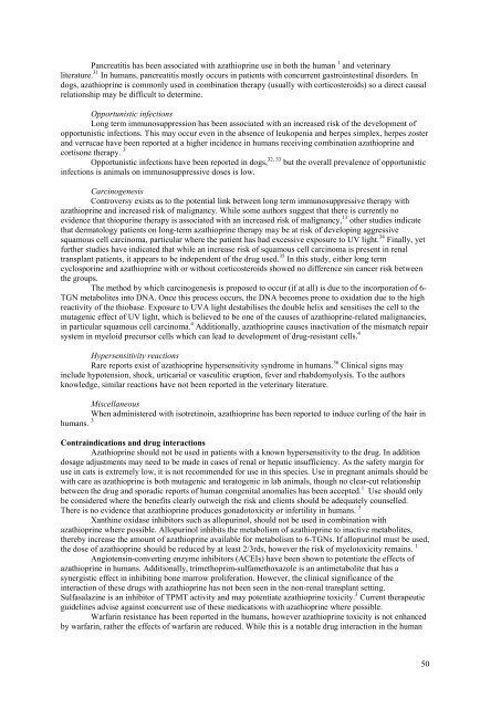 Azathioprine and chlorambucil: mechanism of action and use in ...